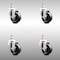Service Caster 3 Inch 316SS Soft Rubber Wheel Swivel 3/8 Inch Threaded Stem Caster Set SCC SCC-SS316TS20S314-SRS-381615-4 - alternate 3